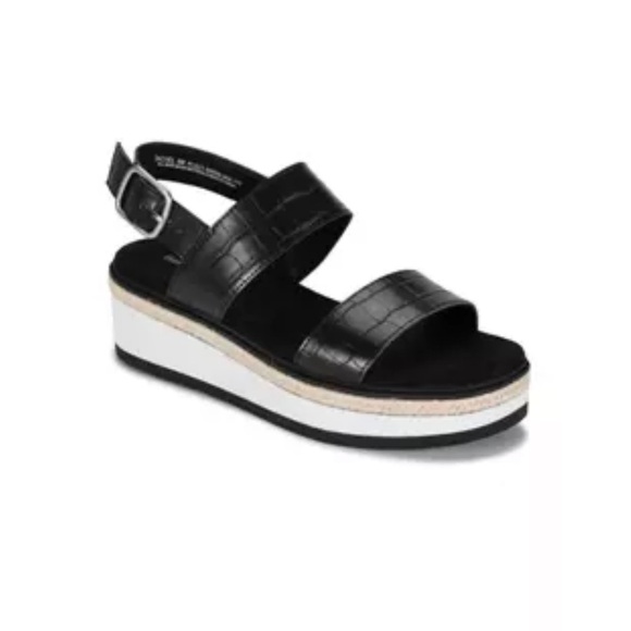 Baretraps black platform chunky sandals tachel shoes size 8 - Picture 1 of 9